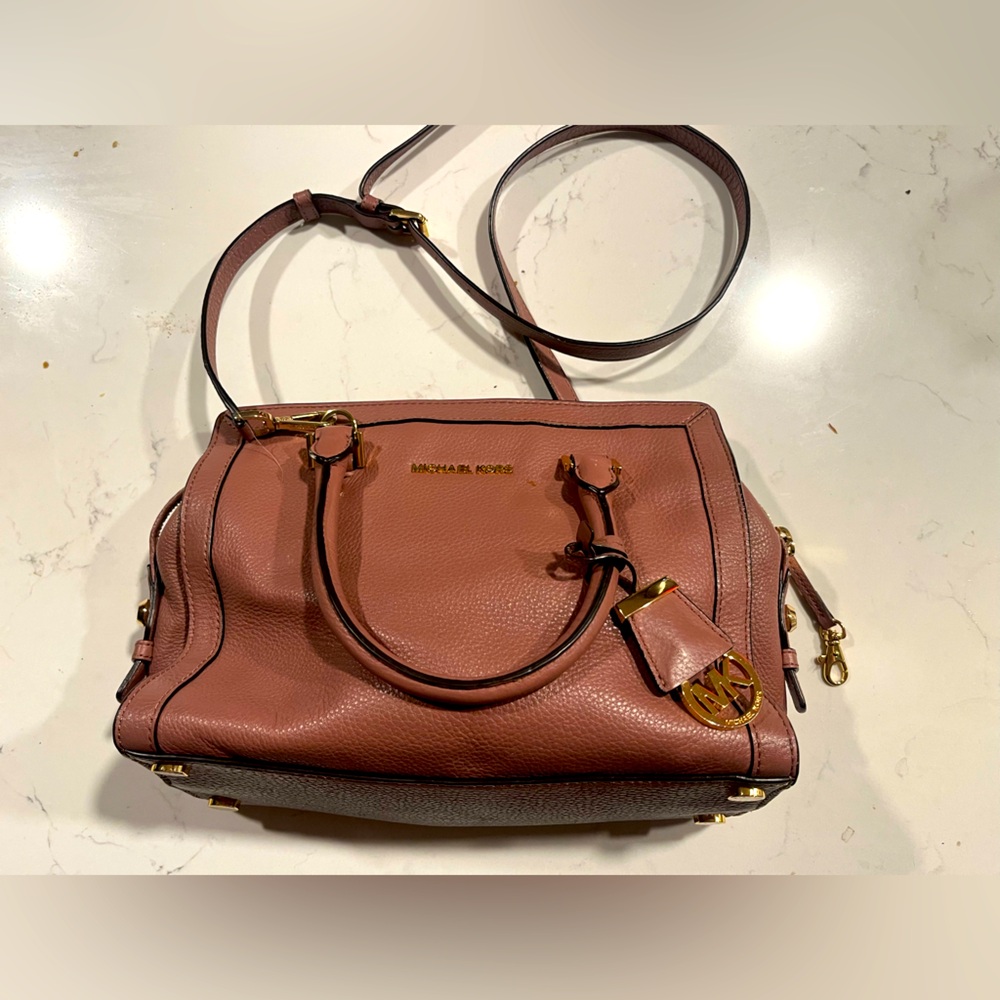 Michael Kors Dillon Leather Satchel Bag -‎ Dusty Rose